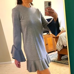 Chelsea28 Long Sleeve Grey Knit Dress Size Small